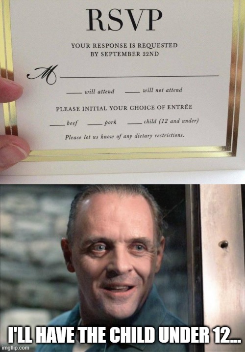 High Quality RSVP Blank Meme Template