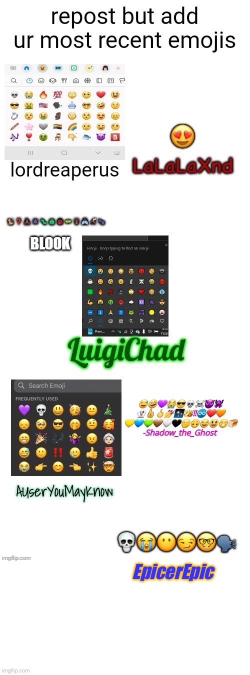 💀😭😶😏🤓🗣️; EpicerEpic | made w/ Imgflip meme maker