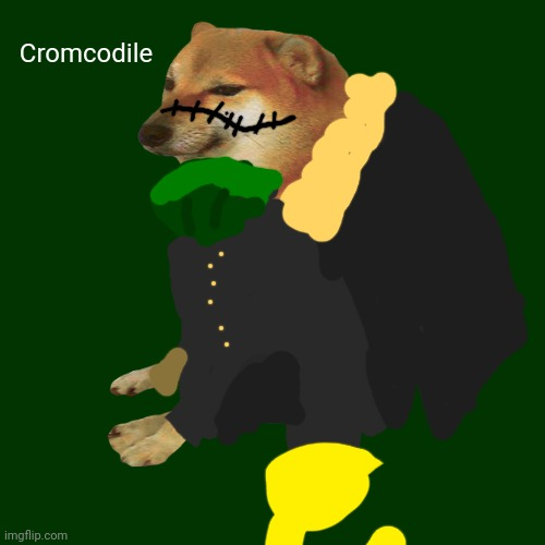 Cheems Sir Crocodile Blank Meme Template