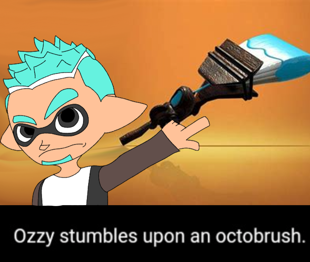 High Quality Ozzy stumbles upon an octobrush. Blank Meme Template