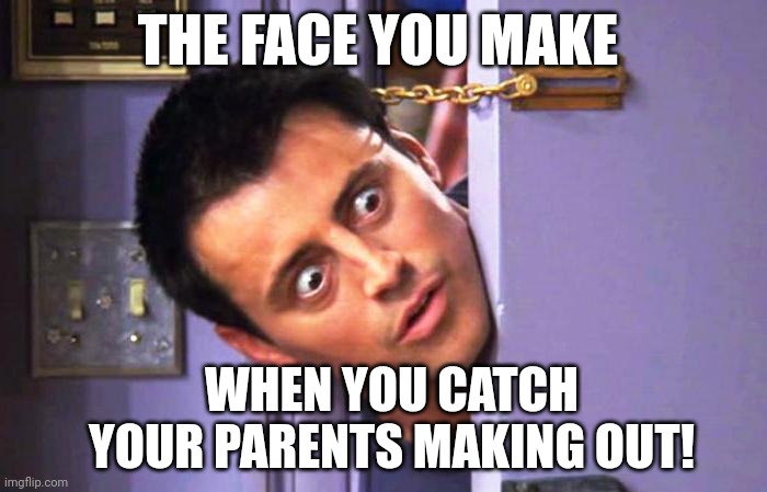 What? | THE FACE YOU MAKE; WHEN YOU CATCH YOUR PARENTS MAKING OUT! | image tagged in what | made w/ Imgflip meme maker