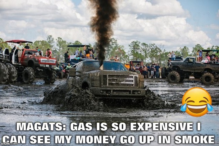 rolling coal | image tagged in gas,fuel,maga morons,clown car republicans,ford,trucks | made w/ Imgflip meme maker