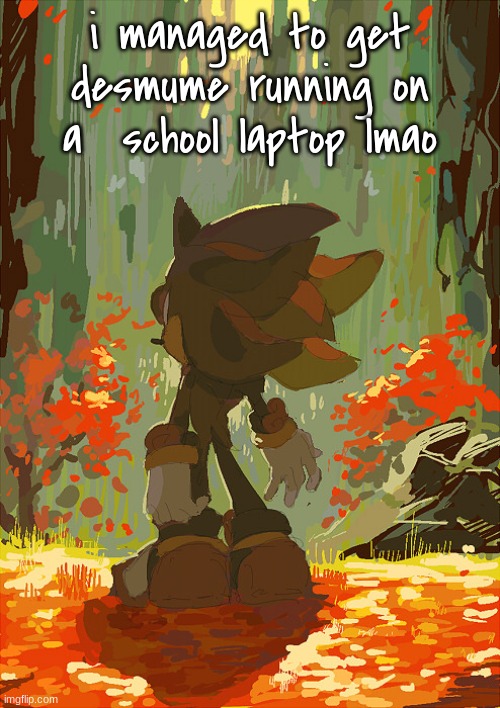 shadow autumn | i managed to get desmume running on a  school laptop lmao | image tagged in shadow autumn | made w/ Imgflip meme maker