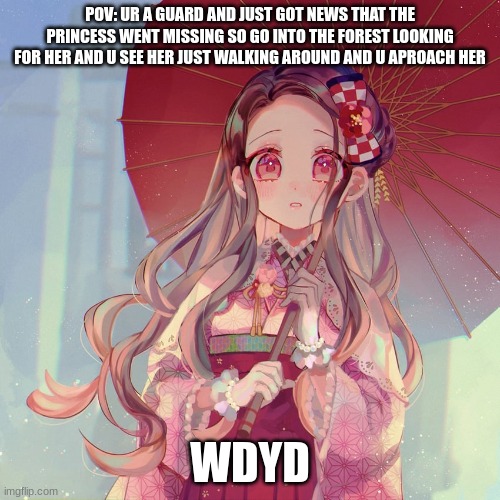 don't know what to name this (image on danbooru) | POV: UR A GUARD AND JUST GOT NEWS THAT THE PRINCESS WENT MISSING SO GO INTO THE FOREST LOOKING FOR HER AND U SEE HER JUST WALKING AROUND AND U APROACH HER; WDYD | image tagged in rp,why are you reading this | made w/ Imgflip meme maker