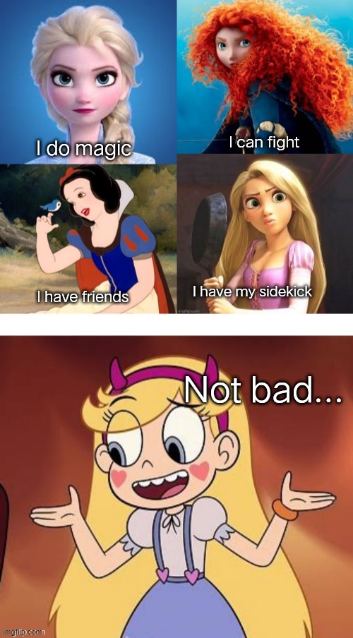 Only of four has mother... | image tagged in star vs the forces of evil | made w/ Imgflip meme maker