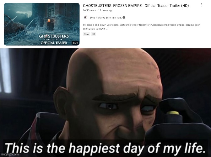 I’ve been waiting for this moment forever now | image tagged in ghostbusters,clone wars,star wars | made w/ Imgflip meme maker
