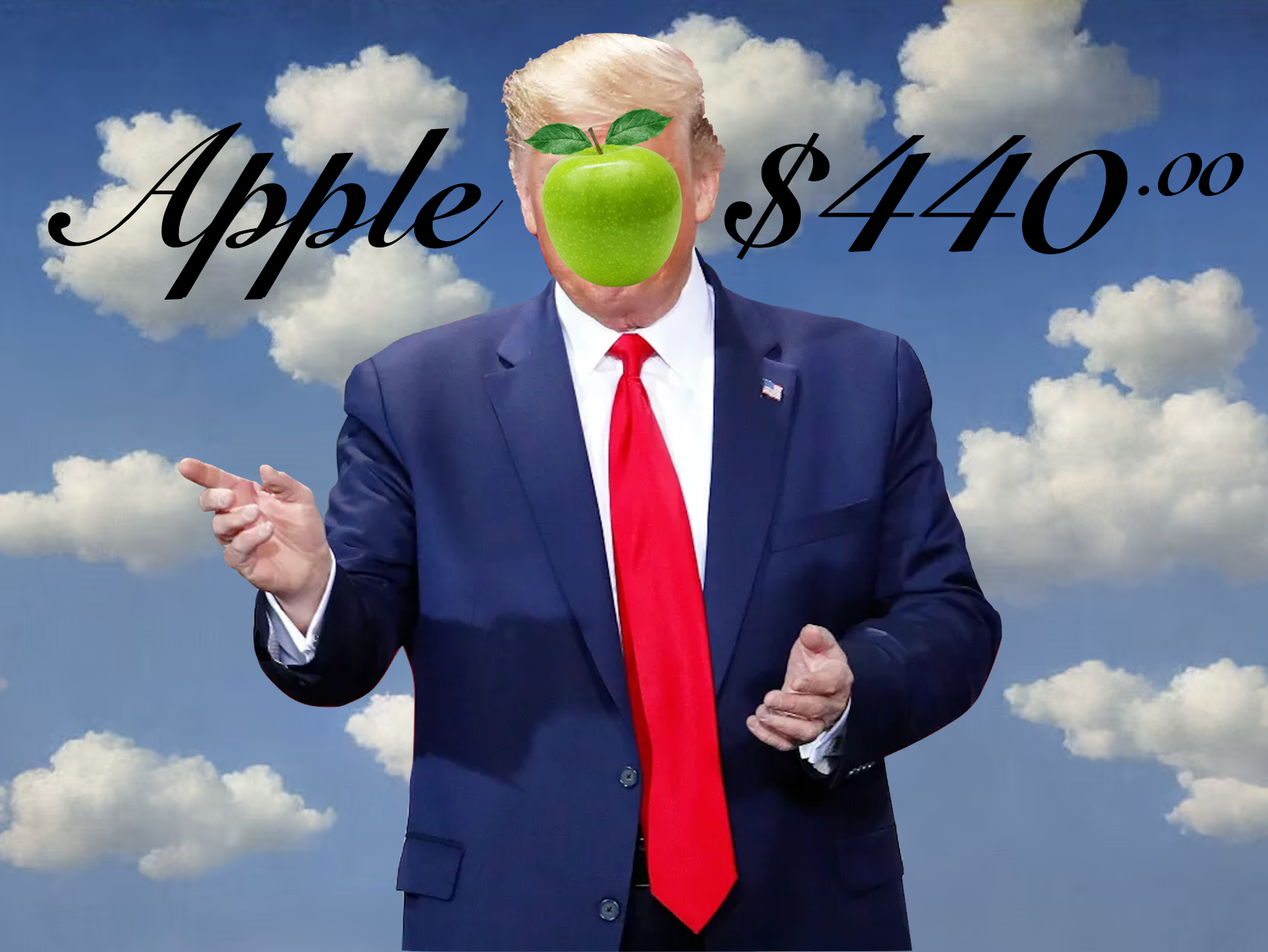 Apple $440 Dollars Donald Trump Meme Blank Meme Template