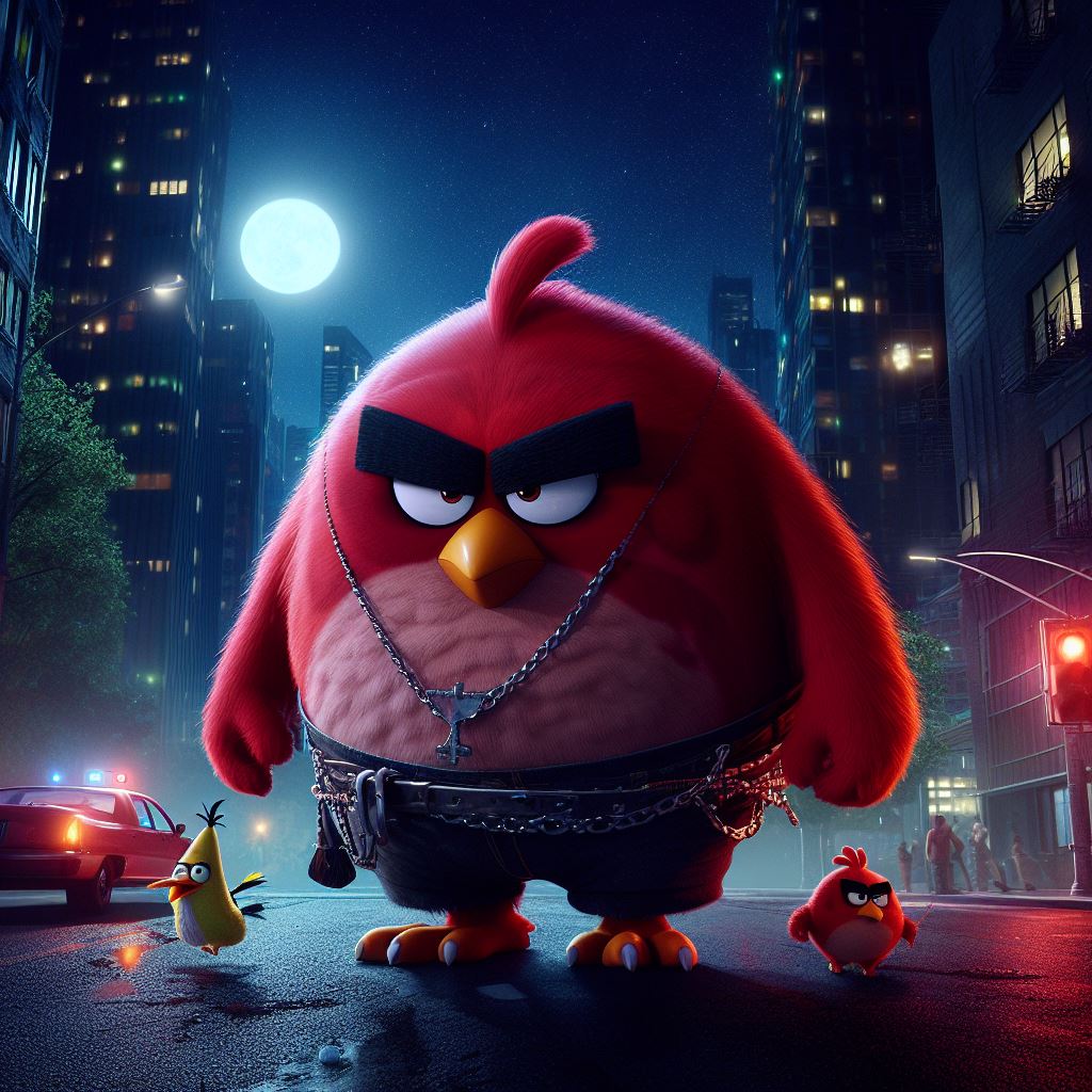 High Quality Angry birds big red Blank Meme Template