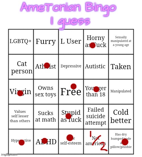 I like this bingo! | image tagged in ametonian bingo | made w/ Imgflip meme maker