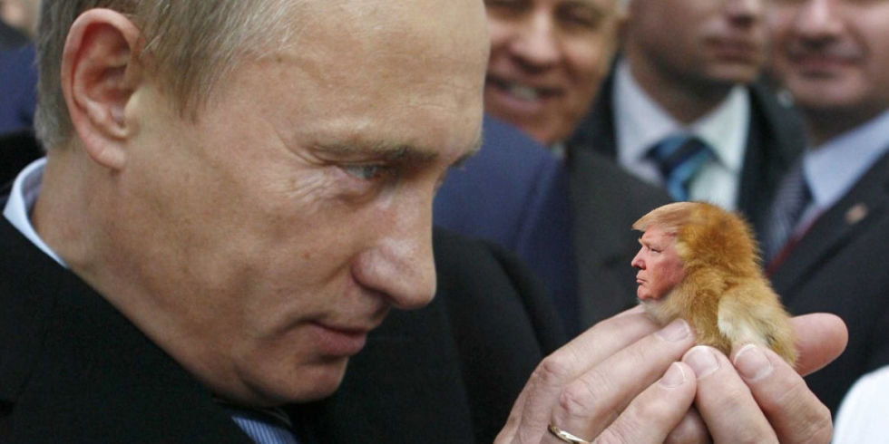 Putin, still boss, Trump, still employee - never exonerated Blank Meme Template