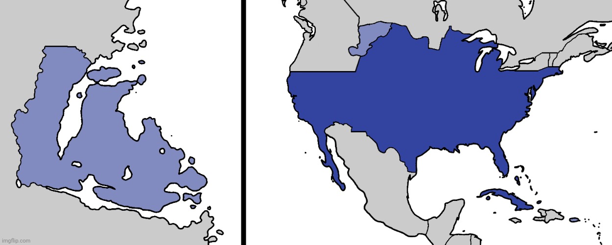 Full extent of a fictional United States. Earth on the right, Mars on the left. | image tagged in united states,america,mars | made w/ Imgflip meme maker