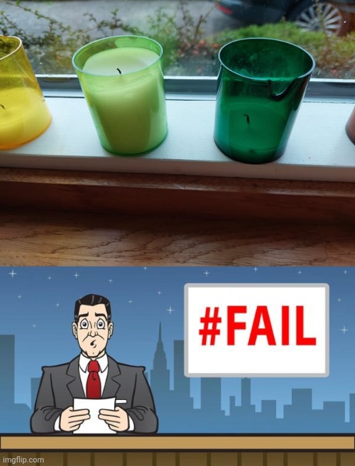 Candle failures | image tagged in fail news,candle,candles,you had one job,memes,fails | made w/ Imgflip meme maker