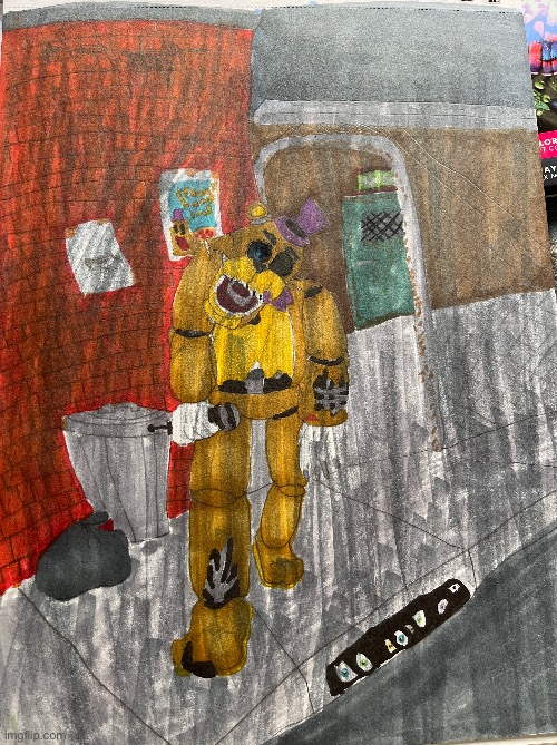 Thing I did for school | image tagged in fnaf,art | made w/ Imgflip meme maker