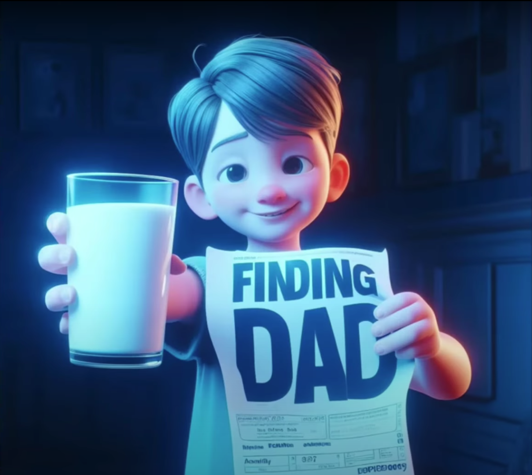 High Quality Finding Dad Blank Meme Template
