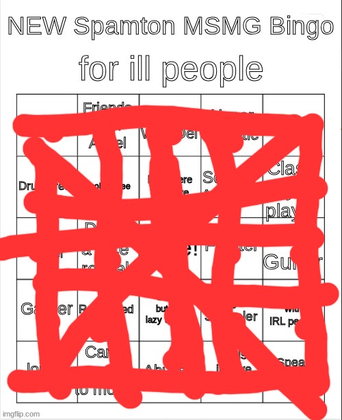 NEW Spamton bingo | image tagged in new spamton bingo | made w/ Imgflip meme maker