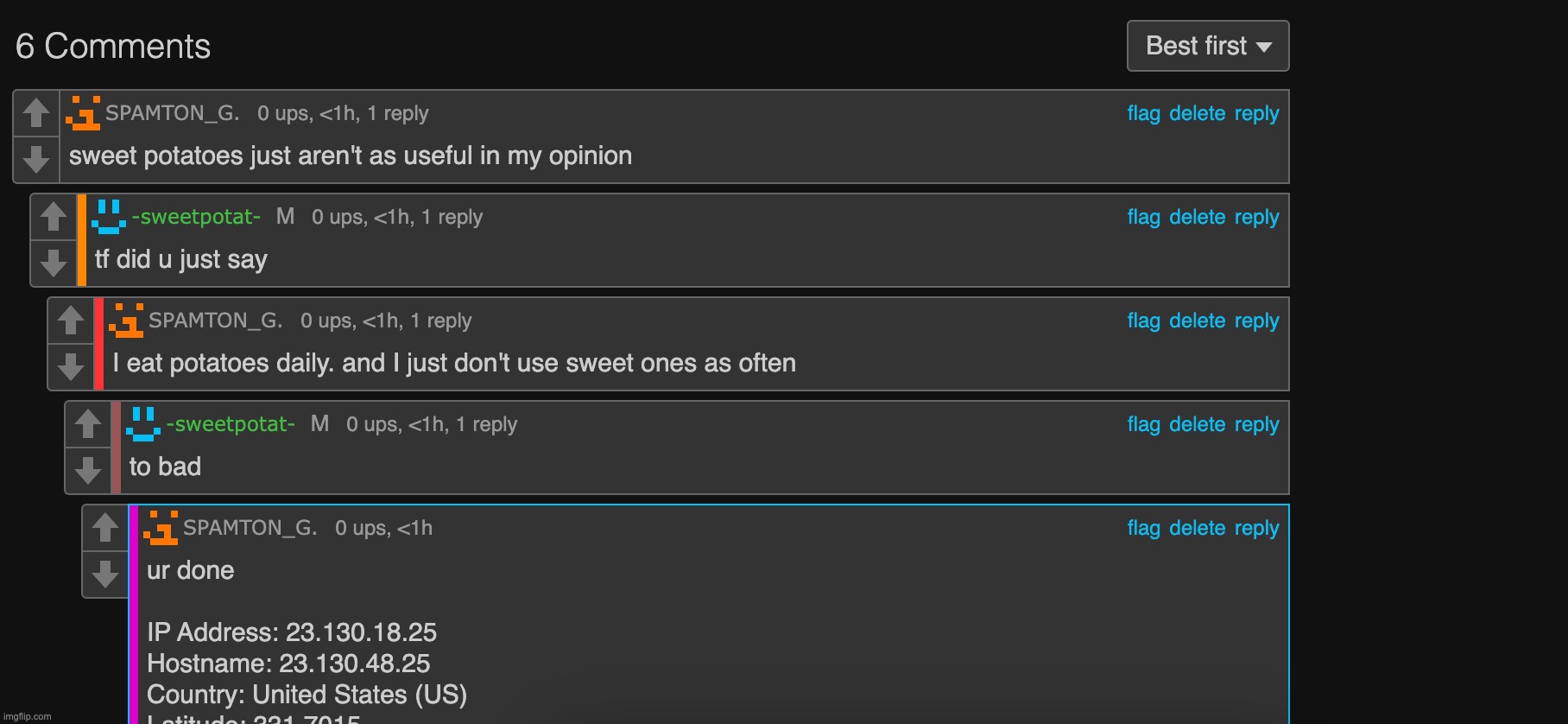 he took that personally btw dont ban him this is a joke | made w/ Imgflip meme maker