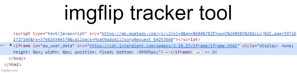 imgflip tracker tool | made w/ Imgflip meme maker