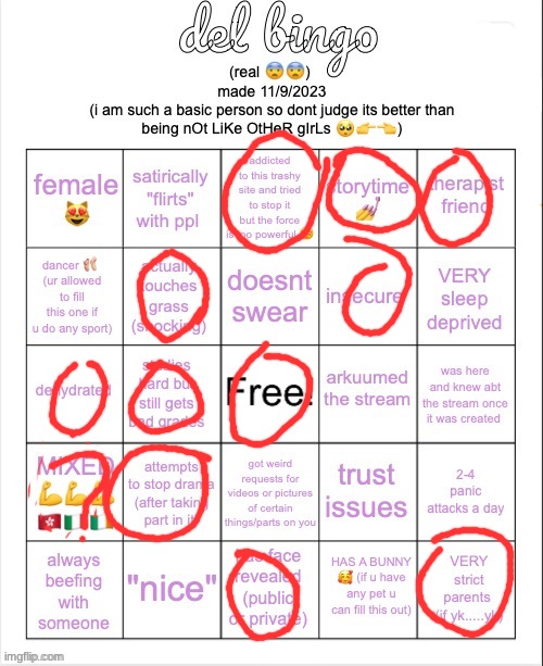 del bingo (real) | image tagged in del bingo real | made w/ Imgflip meme maker
