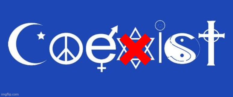 coexist | image tagged in coexist | made w/ Imgflip meme maker