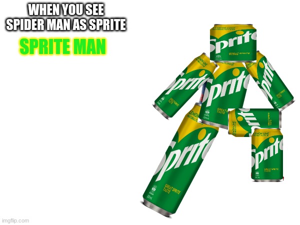 i made sprites maskot his name is SPRITE MAN | SPRITE MAN; WHEN YOU SEE SPIDER MAN AS SPRITE | image tagged in spiderman | made w/ Imgflip meme maker