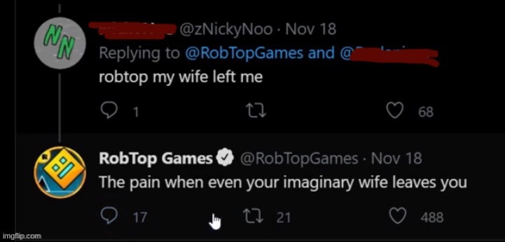 robtop roasts | image tagged in geometry dash | made w/ Imgflip meme maker