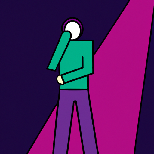 person standing in void Blank Meme Template