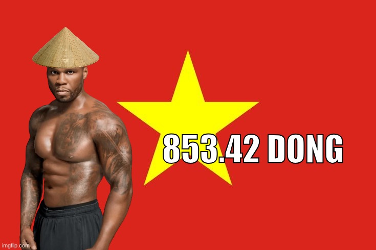 Vietnam Flag | 853.42 DONG | image tagged in vietnam flag | made w/ Imgflip meme maker