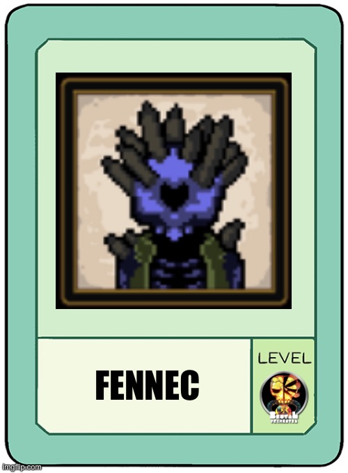 Fennec Pow card | FENNEC | image tagged in oc pow cards level brutal orchestra fools | made w/ Imgflip meme maker