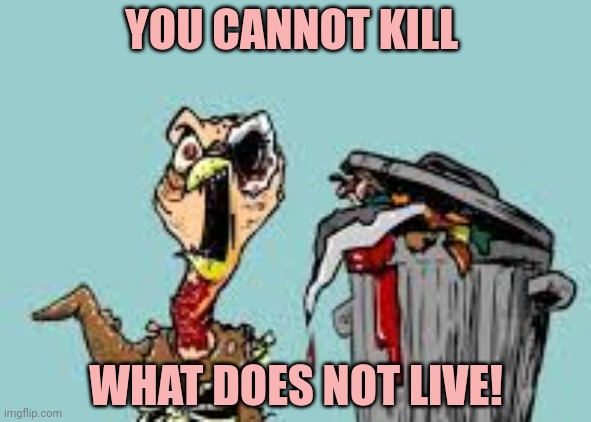 YOU CANNOT KILL WHAT DOES NOT LIVE! | made w/ Imgflip meme maker