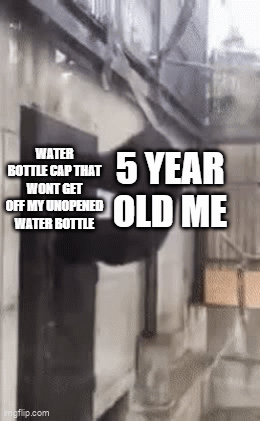 monke | 5 YEAR OLD ME; WATER BOTTLE CAP THAT WONT GET OFF MY UNOPENED WATER BOTTLE | image tagged in gifs,yes,monkey | made w/ Imgflip video-to-gif maker