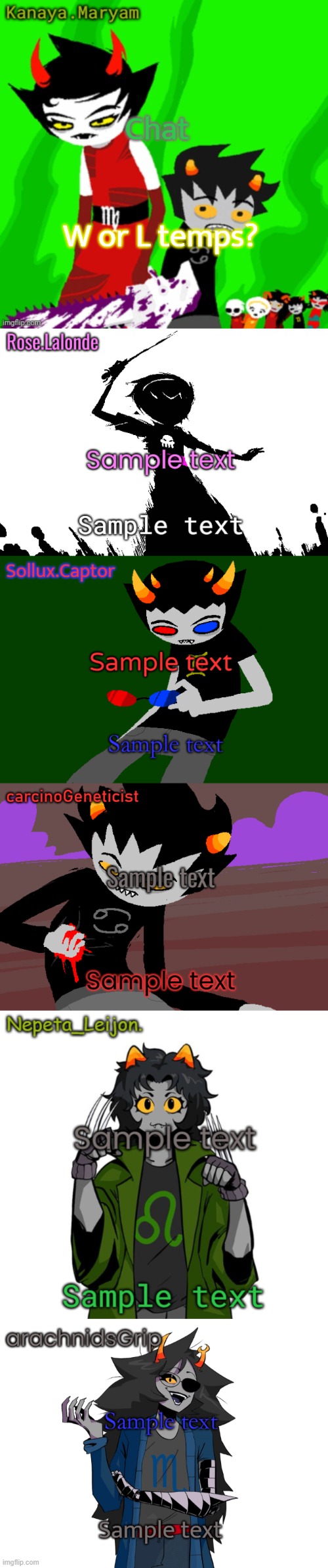 Yes I am turning into a HSRP acc | Chat; W or L temps? | image tagged in kanaya announcement temp | made w/ Imgflip meme maker