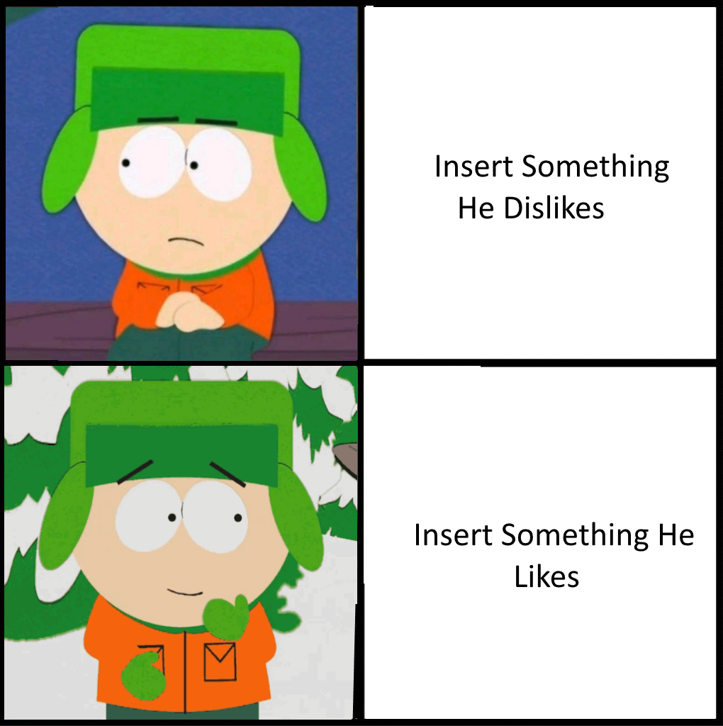 South Park Kyle hotline bling Blank Meme Template