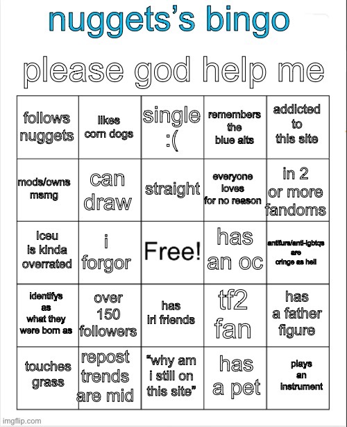 step right up | image tagged in nuggets s bingo | made w/ Imgflip meme maker