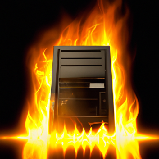 server room on fire Blank Meme Template