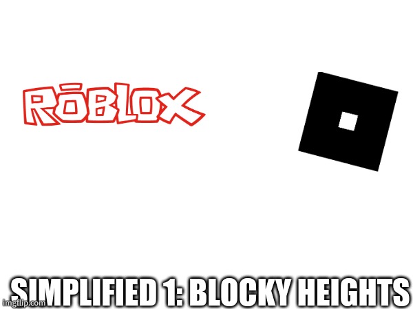 SIMPLIFIED 1: BLOCKY HEIGHTS | made w/ Imgflip meme maker