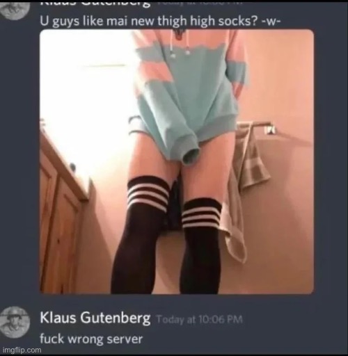 Thigh high socks Blank Meme Template