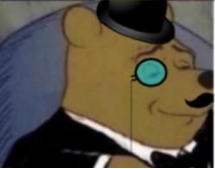 Tuxedo Winnie Pooh 3rd Panel Blank Meme Template