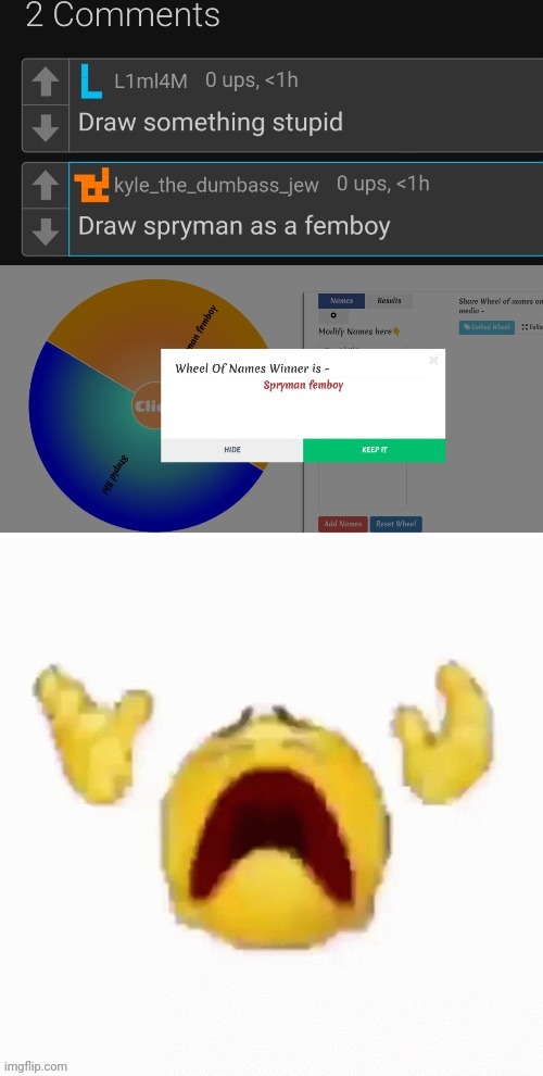 AAAAAH WHYYYY (Mod note: calm down) | image tagged in sussy | made w/ Imgflip meme maker