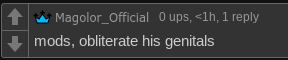 mods, obliterate his genitals Blank Meme Template