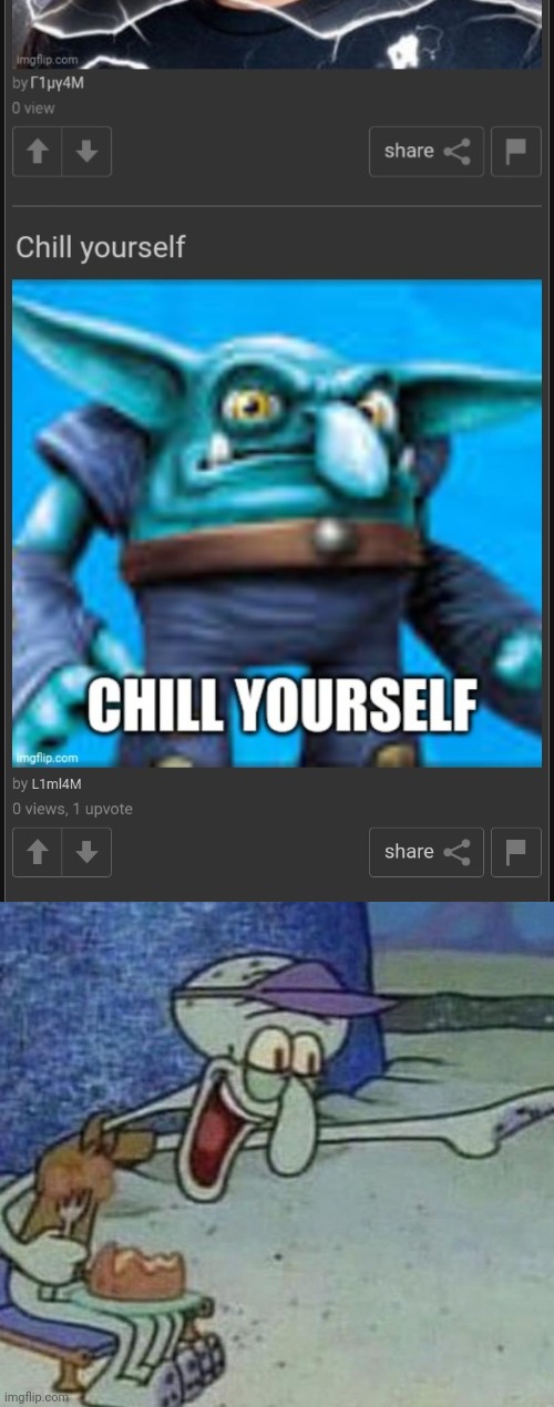 image tagged in squidward point and laugh | made w/ Imgflip meme maker