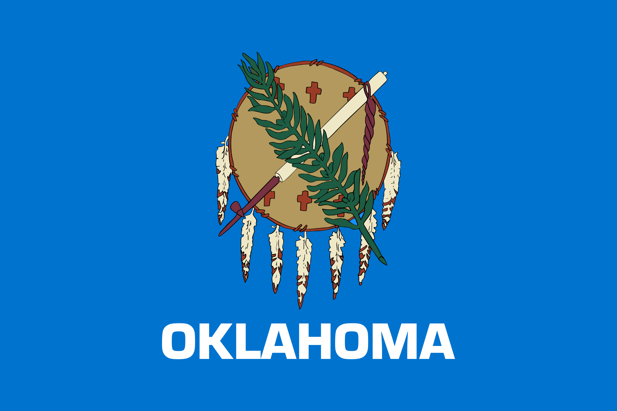 High Quality oklahoma flag Blank Meme Template