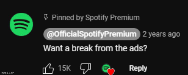 bro really hearted his own comment | made w/ Imgflip meme maker