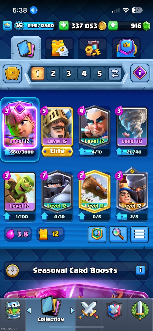 My arena 16 deck | made w/ Imgflip meme maker