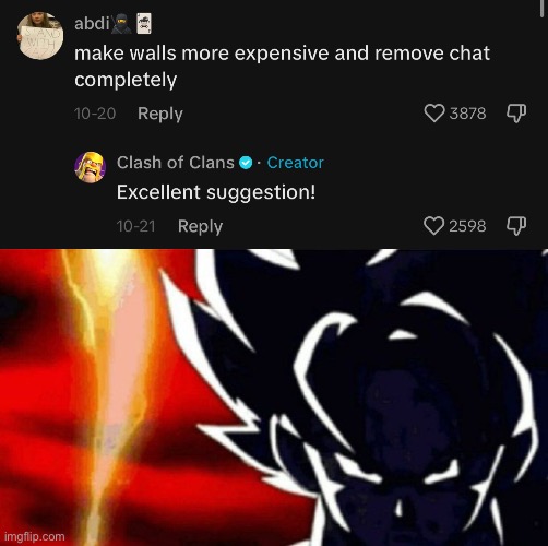 image tagged in goku lightning | made w/ Imgflip meme maker