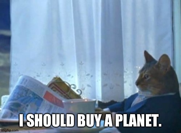 Invisment | I SHOULD BUY A PLANET. | image tagged in memes,i should buy a boat cat,mula | made w/ Imgflip meme maker