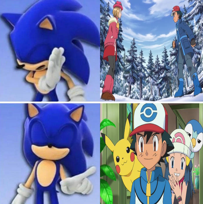 Sonic hates Amour and loves Pearl Blank Meme Template