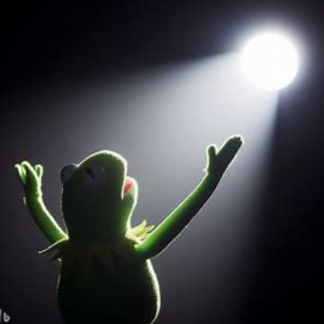 High Quality Kermit praise Blank Meme Template