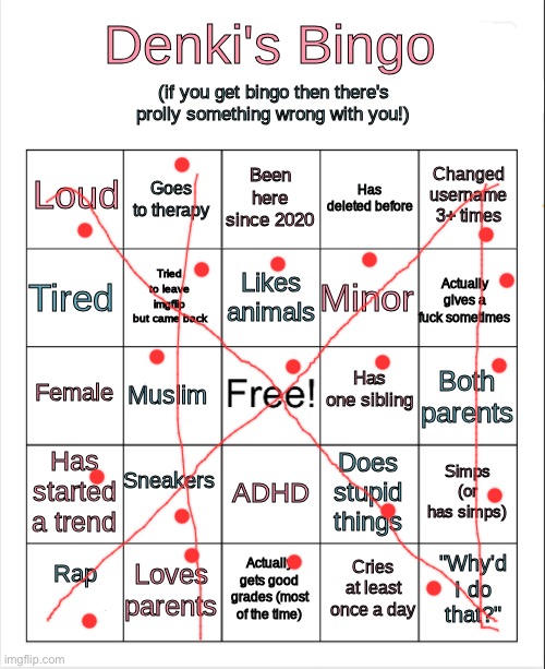 Soulmate fr? | image tagged in denki's bingo | made w/ Imgflip meme maker