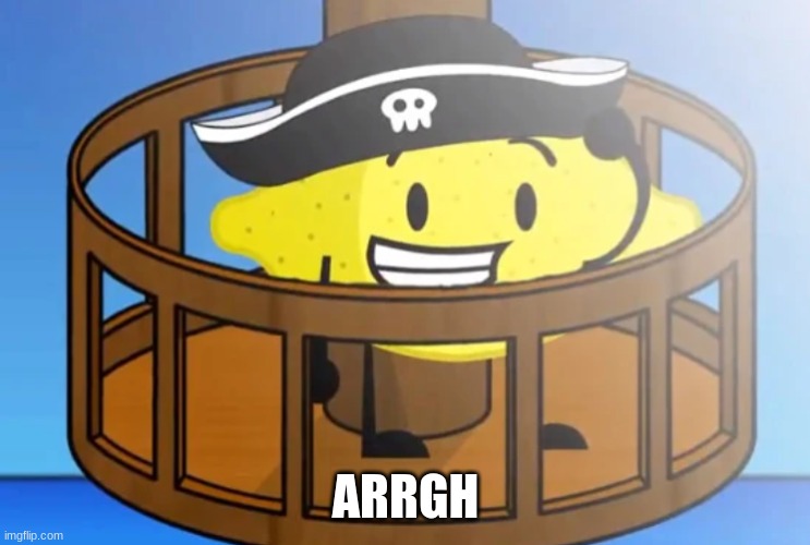 Pirate Captain Lemony | ARRGH | image tagged in lemony pirate | made w/ Imgflip meme maker