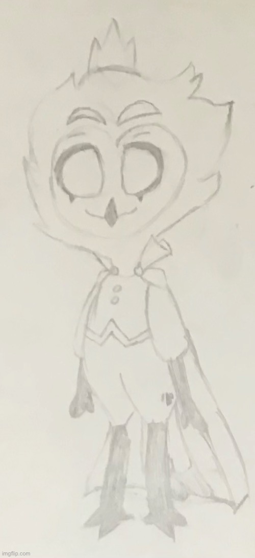 Drawing of smol owl boi | made w/ Imgflip meme maker